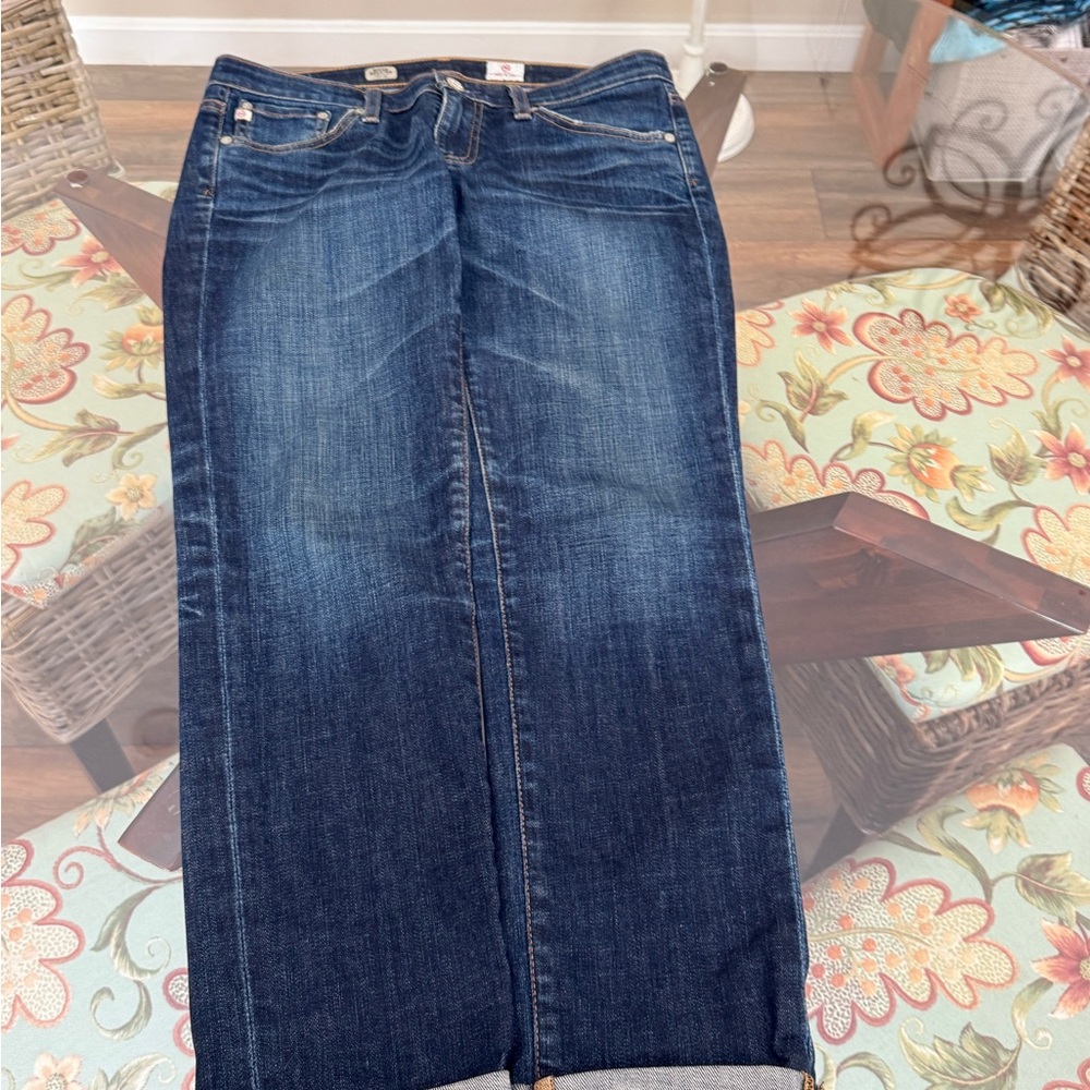 AG Adriano Goldschmied Indigo Straight Leg Jeans